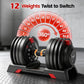 Adjustable Dumbbell Set with Safety Lock and Handle