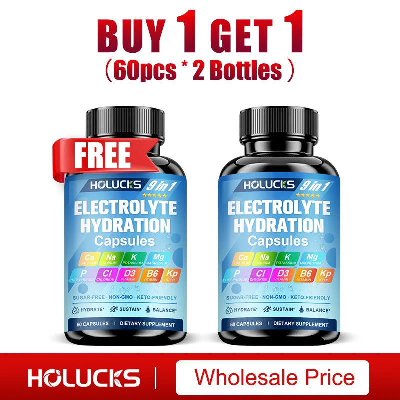 Electrolyte Hydration Capsules for Workout Recovery and Balance