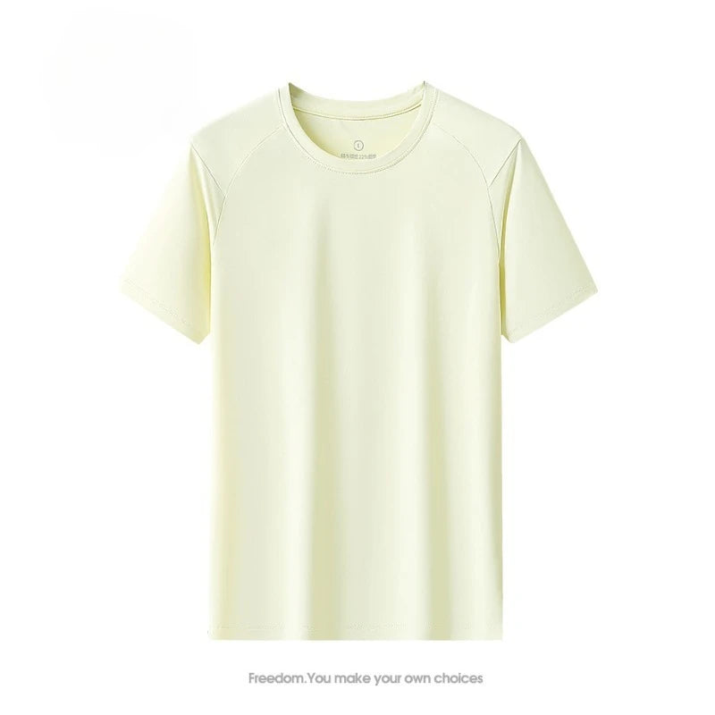 Men’s Ice Silk Breathable Quick Dry Sports T-Shirt