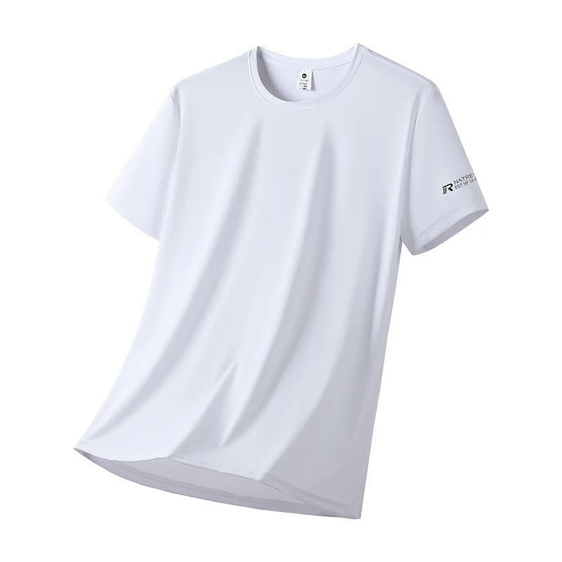Men’s Ice Silk Breathable Quick Dry Sports T-Shirt