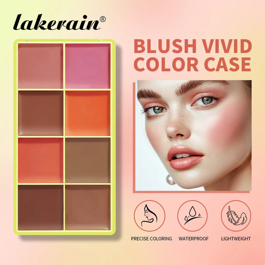 8-Color Cream Blush Highlighter Concealer Palette