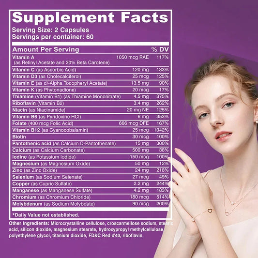Women’s 50+ Complete Multivitamin for Overall Wellness Support