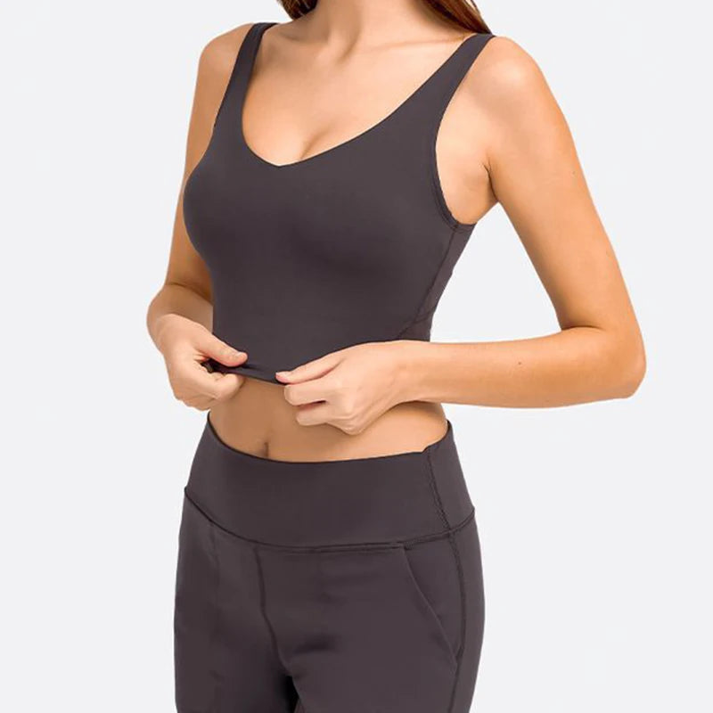 Women’s U-Back Sports Bra for Yoga and Running
