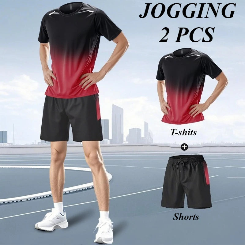 Men’s Ice Silk 2-Piece Quick Dry Sports Set