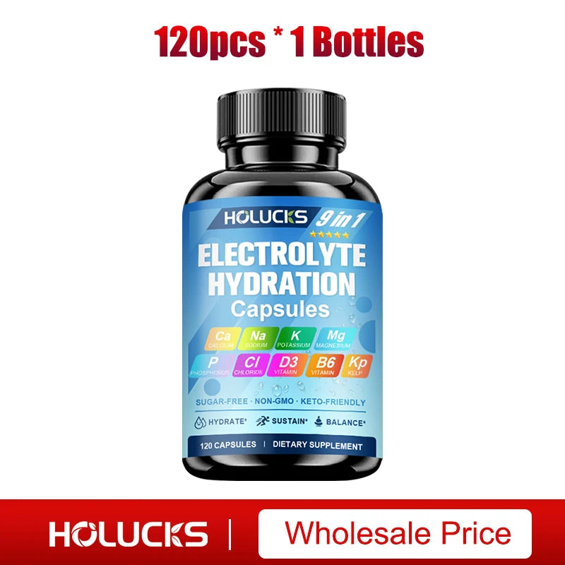 Electrolyte Hydration Capsules for Workout Recovery and Balance