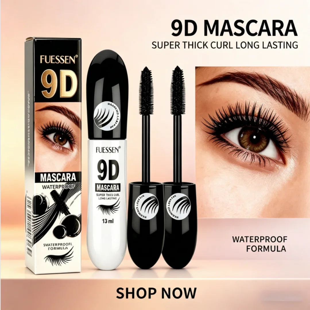 9D Fiber Mascara Set Waterproof Curling Anti Smudge