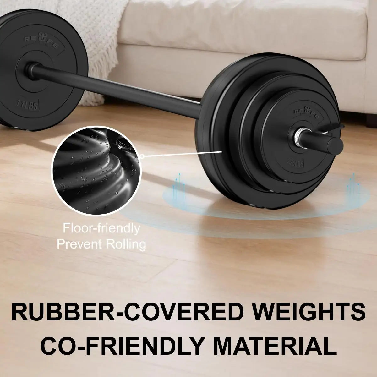 Adjustable Barbell Set for Workouts