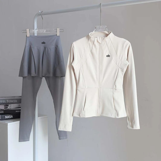 Women’s Long Sleeve Yoga Sports Set for Fitness