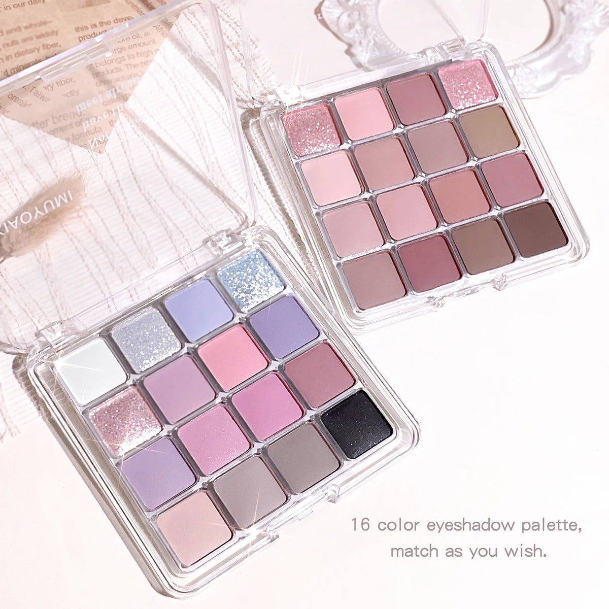 16-Color Sunset Magic Matte Pearl Eyeshadow Palette