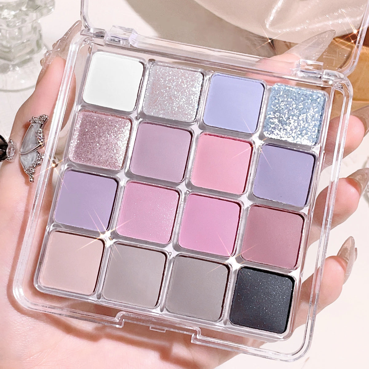 16-Color Sunset Magic Matte Pearl Eyeshadow Palette