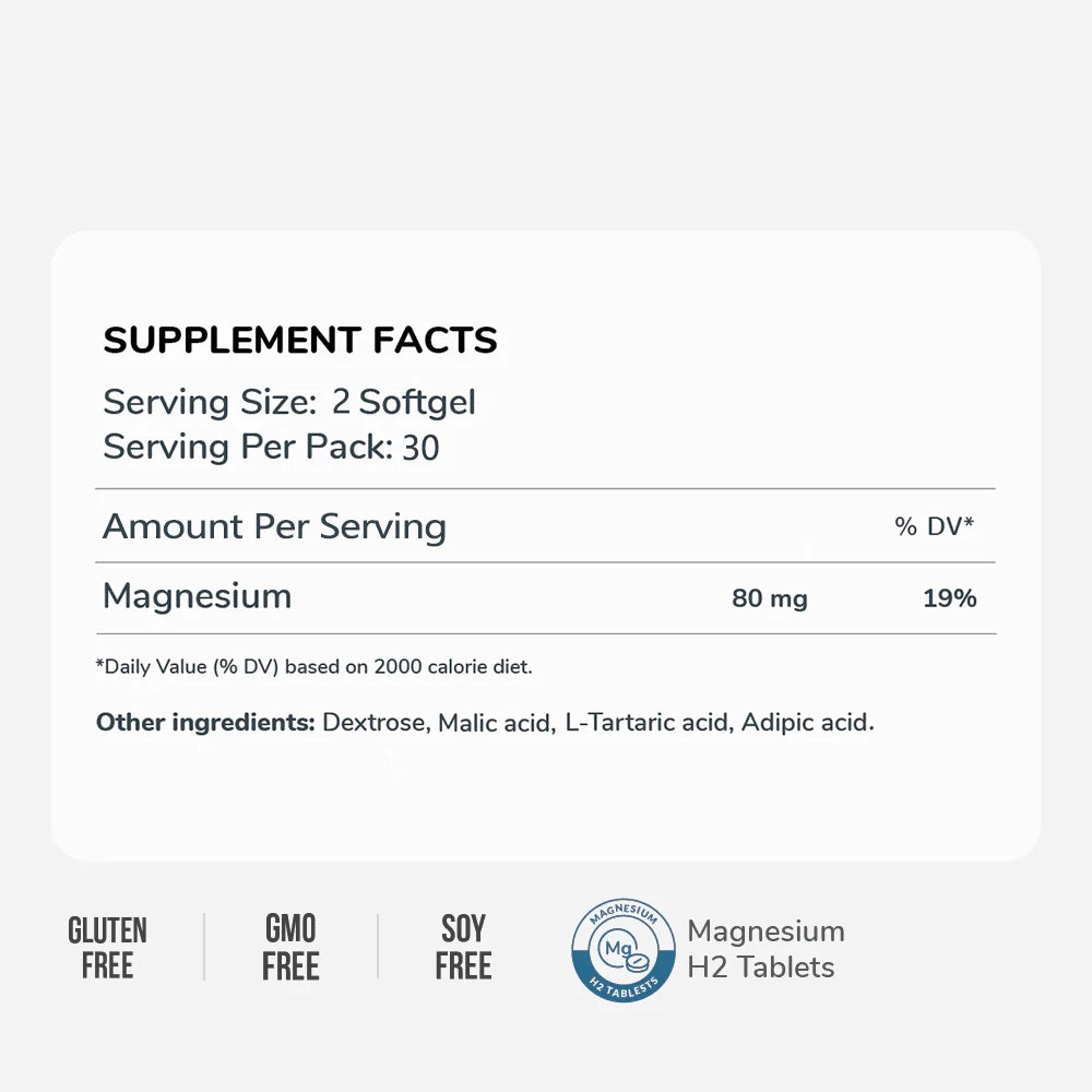 Molecular Hydrogen Tablets with Magnesium for Brain Health