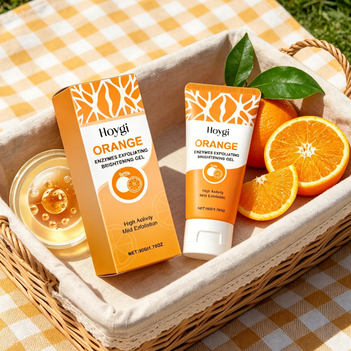 Orange Enzyme Exfoliating Brightening Facial Cleansing Gel