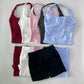 Women’s 2-Piece Backless Halter Gym Set High Waist