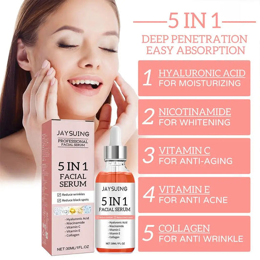 5-in-1 Vitamin C Hyaluronic Acid Firming Face Serum