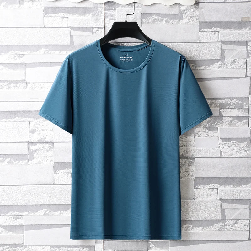 Men’s Ice Silk Breathable Quick Dry Sports T-Shirt