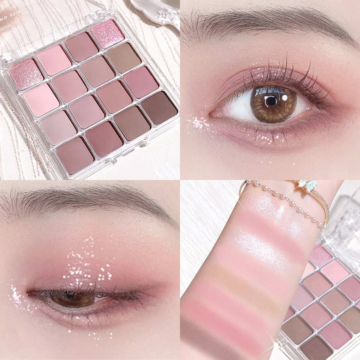 16-Color Sunset Magic Matte Pearl Eyeshadow Palette