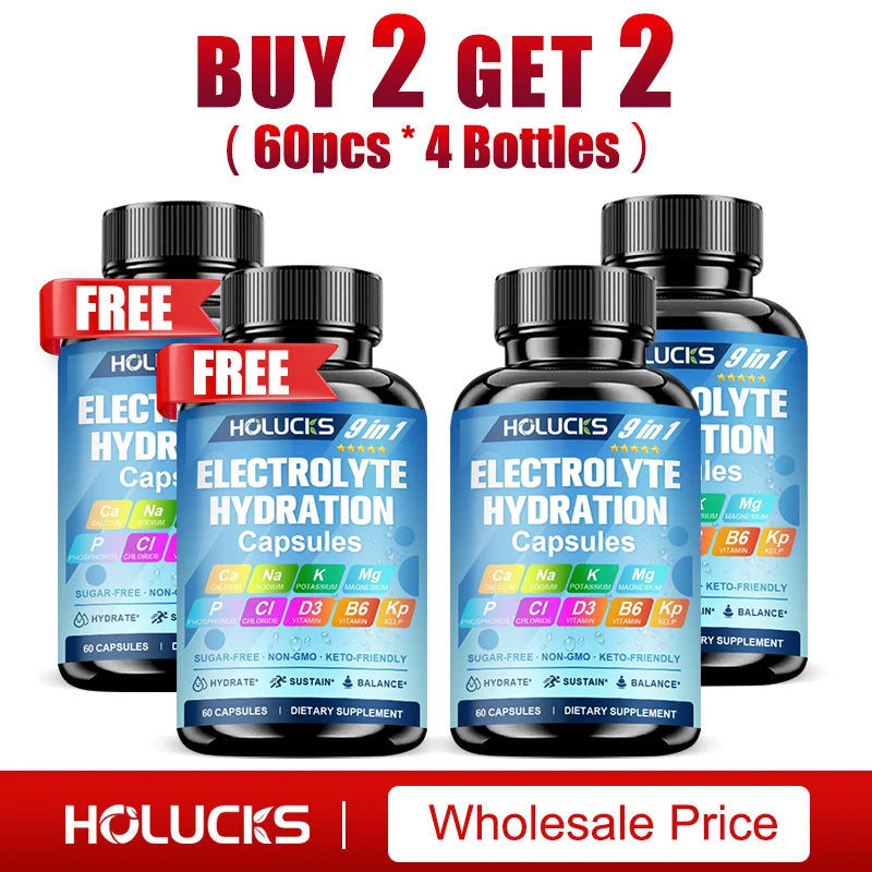 Electrolyte Hydration Capsules for Workout Recovery and Balance