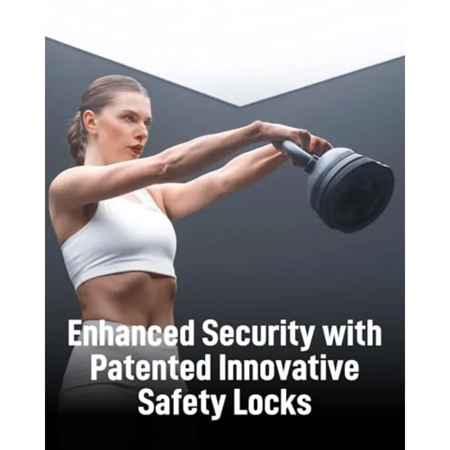 Adjustable Kettlebell with Quick Change Ergonomic Handle