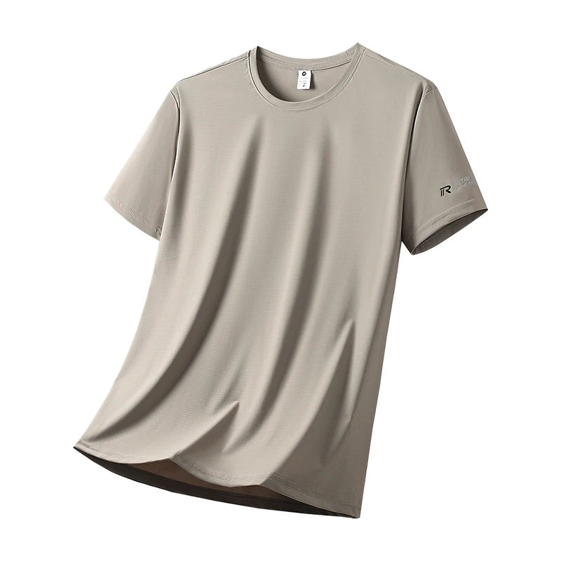 Men’s Ice Silk Breathable Quick Dry Sports T-Shirt