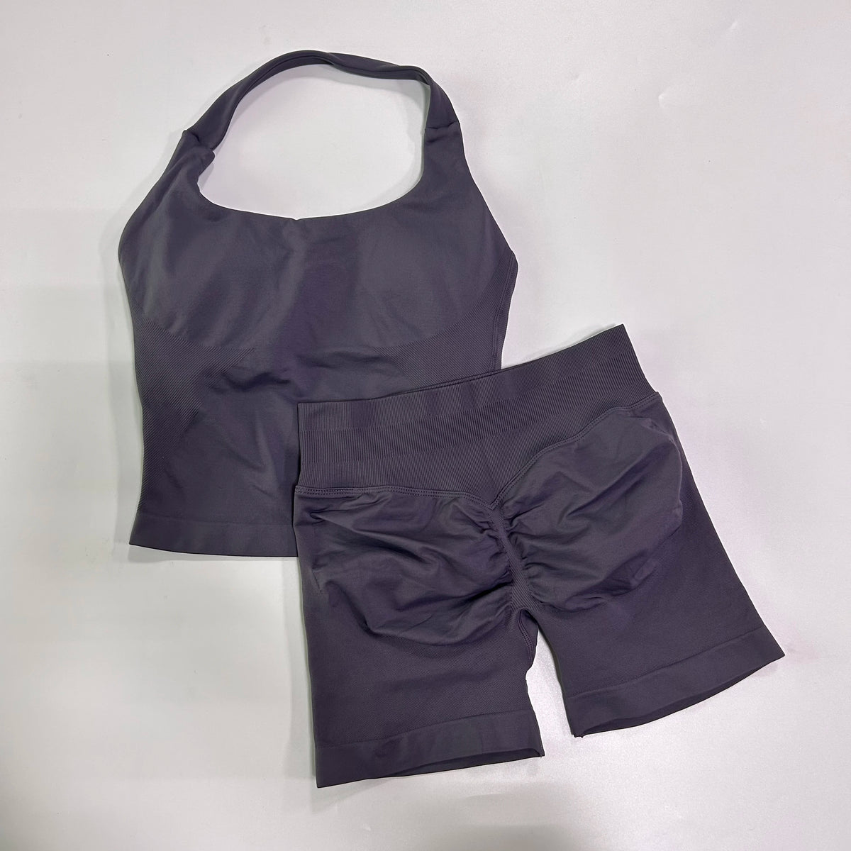 Women’s 2-Piece Backless Halter Gym Set High Waist