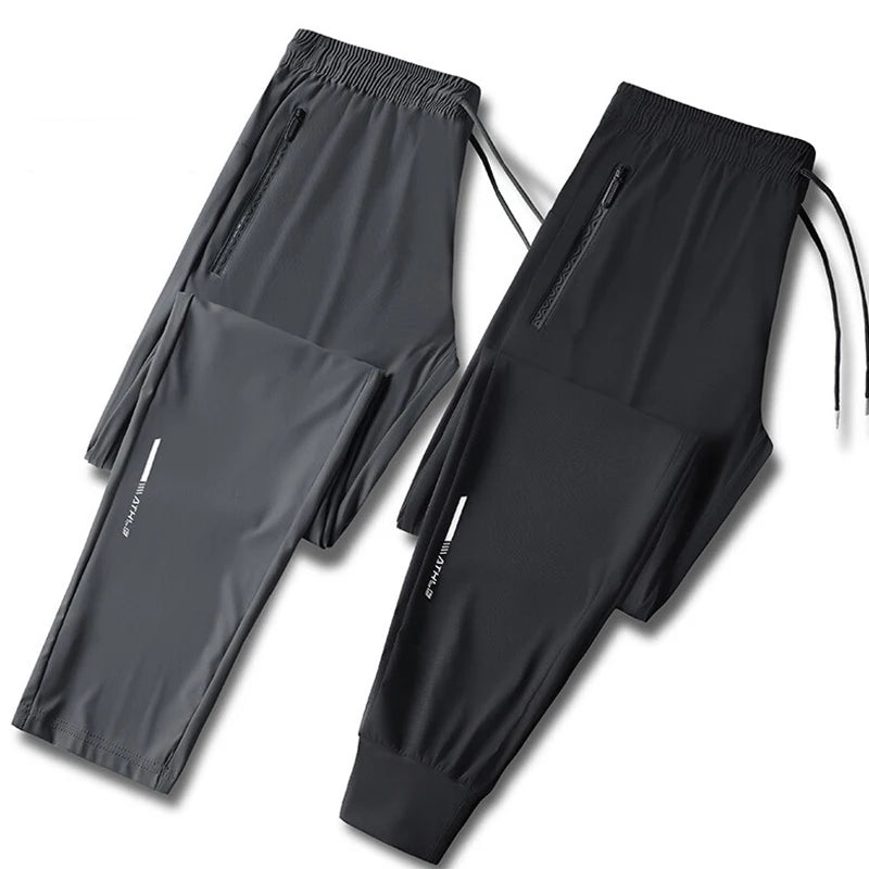 Men’s Ice Silk Quick Dry Casual Running Pants