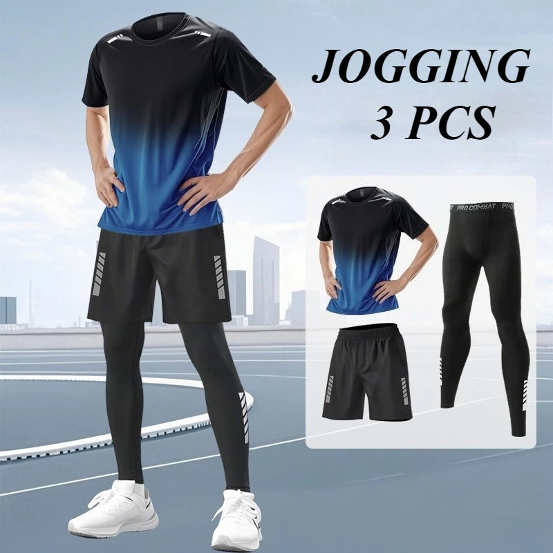 Men’s Ice Silk 2-Piece Quick Dry Sports Set