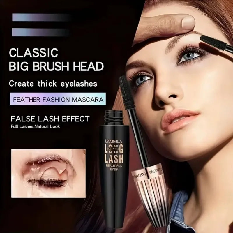 Waterproof 4D Mascara for Thick Long Curled Lashes