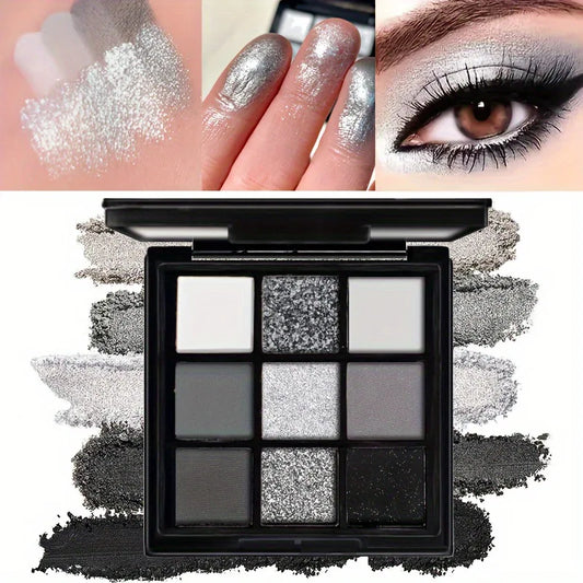 9-Color Smoky Eyeshadow Palette for Punk Makeup