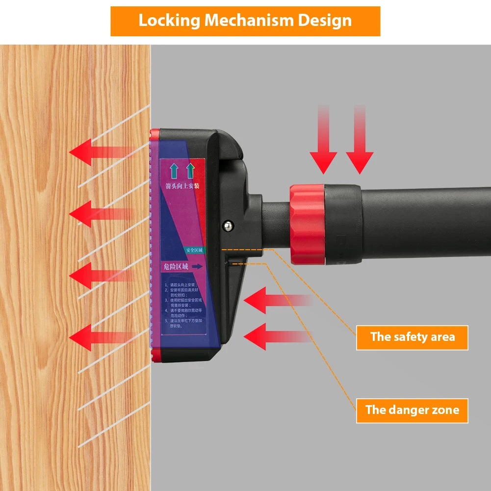 Adjustable Doorway Pull-Up Bar with Level Gauge