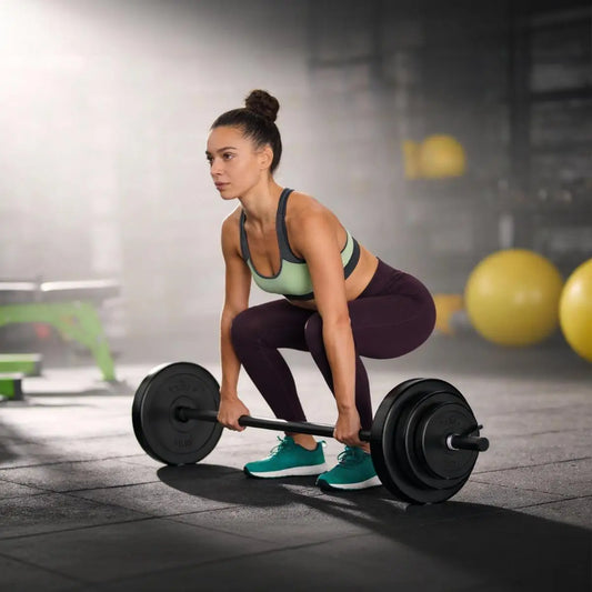 Adjustable Barbell Set for Workouts