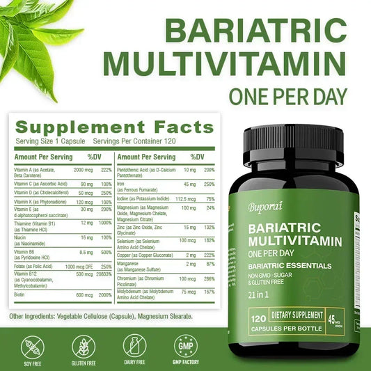 Bariatric Multivitamin with 21 Essential Vitamins and Minerals