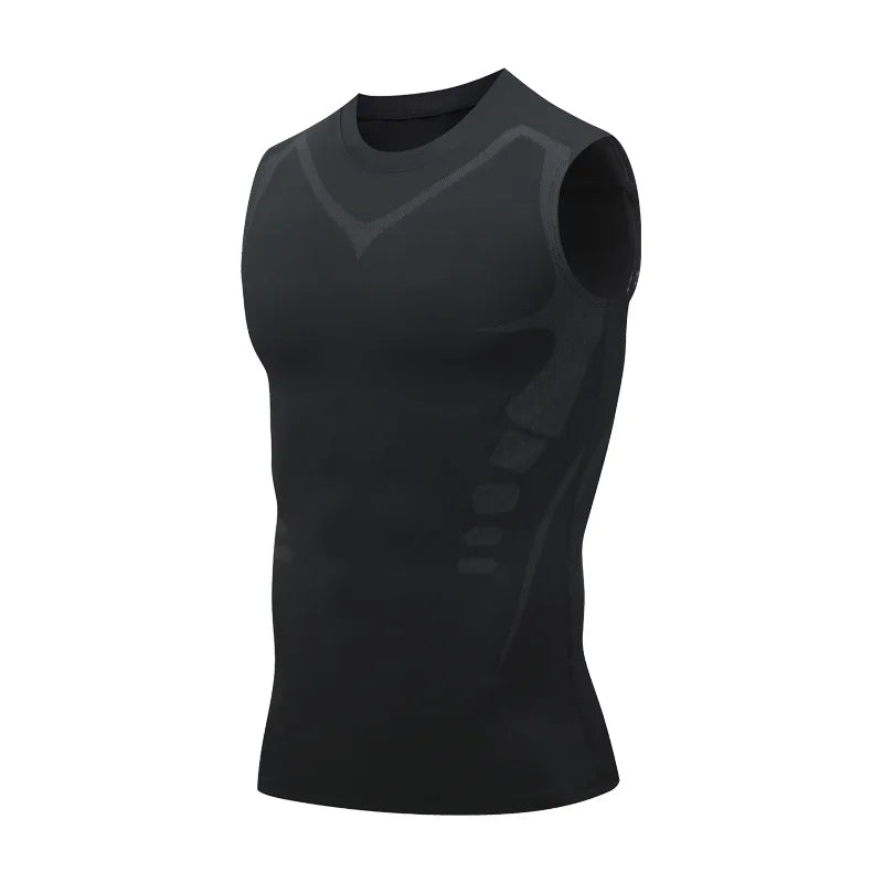 Men’s Compression Sleeveless Quick Dry Gym Tank Top