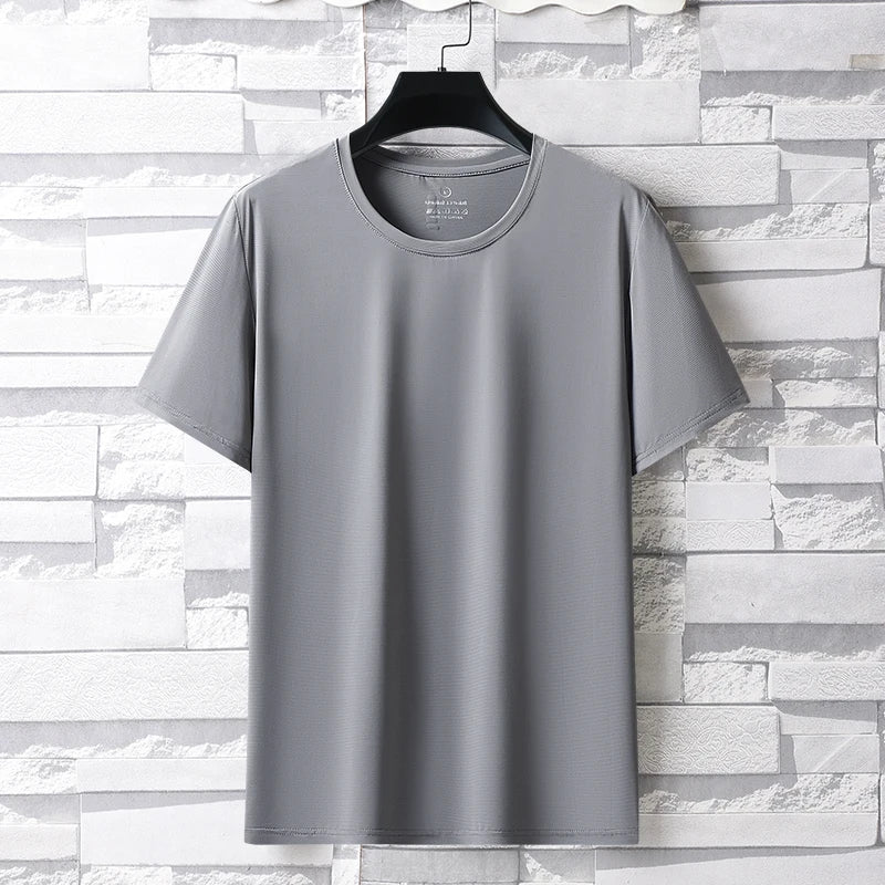 Men’s Ice Silk Breathable Quick Dry Sports T-Shirt