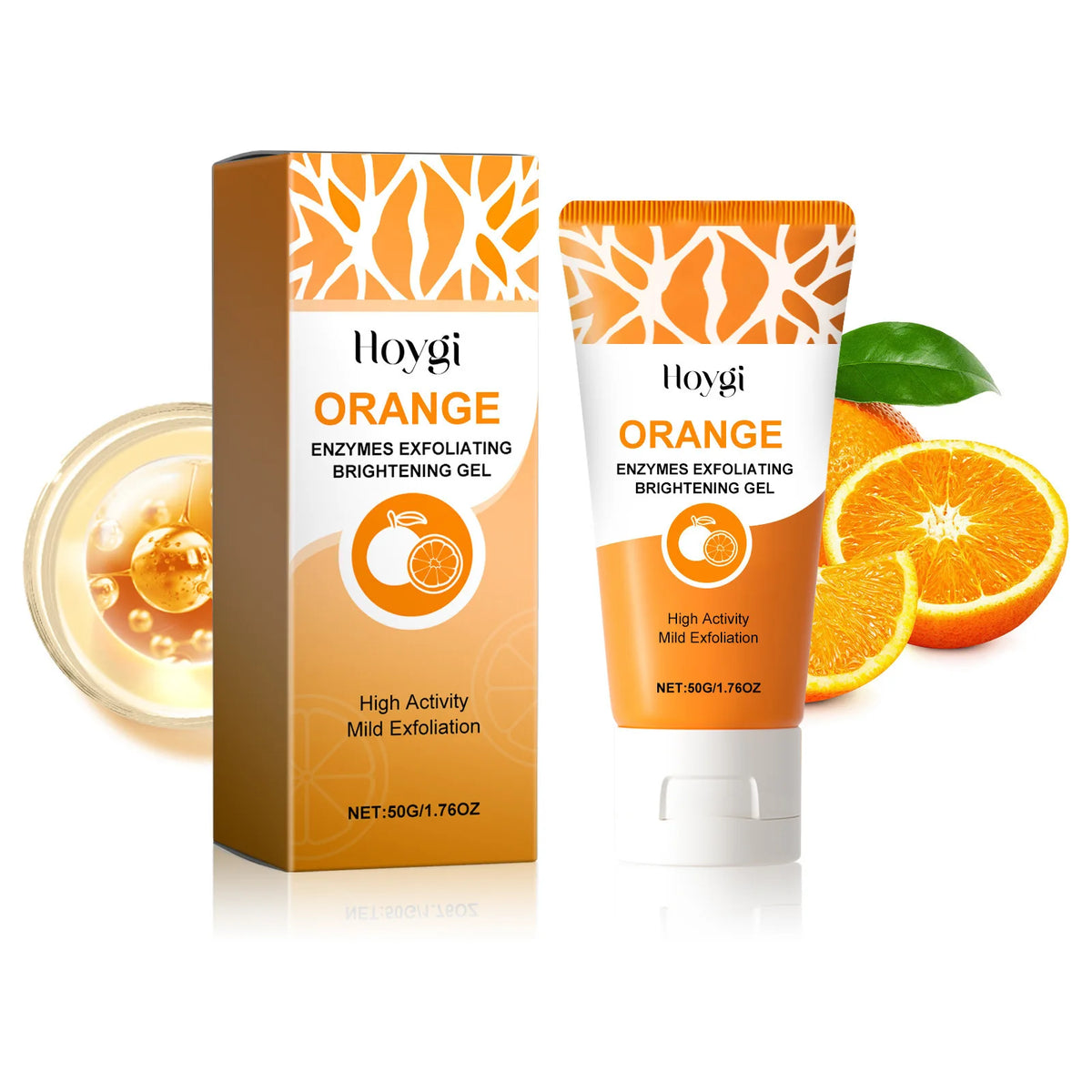 Orange Enzyme Exfoliating Brightening Facial Cleansing Gel