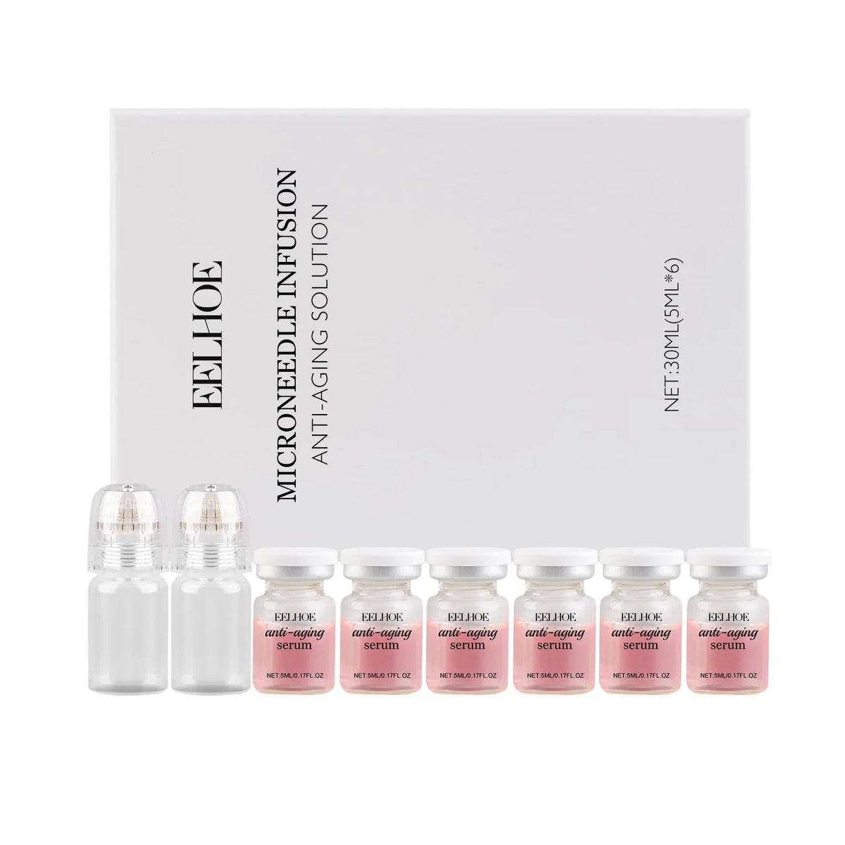Korean Microneedle Facial Serum Moisturizing Renewal Skincare Set