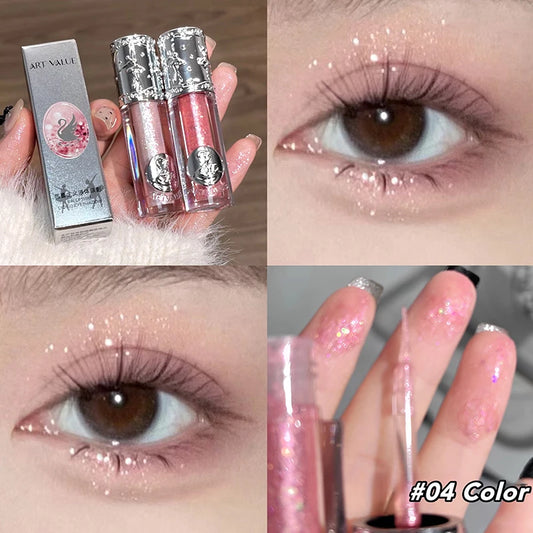 Pearlescent Liquid Eyeshadow Waterproof Glitter Shimmer