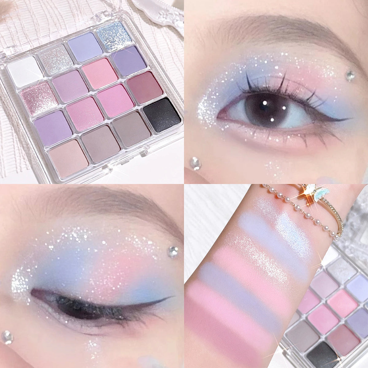 16-Color Sunset Magic Matte Pearl Eyeshadow Palette