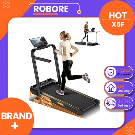 Foldable Incline Treadmill for Home