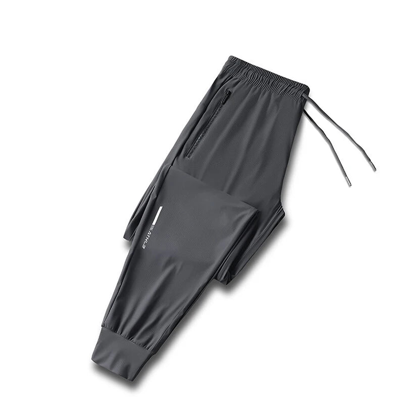 Men’s Ice Silk Quick Dry Casual Running Pants