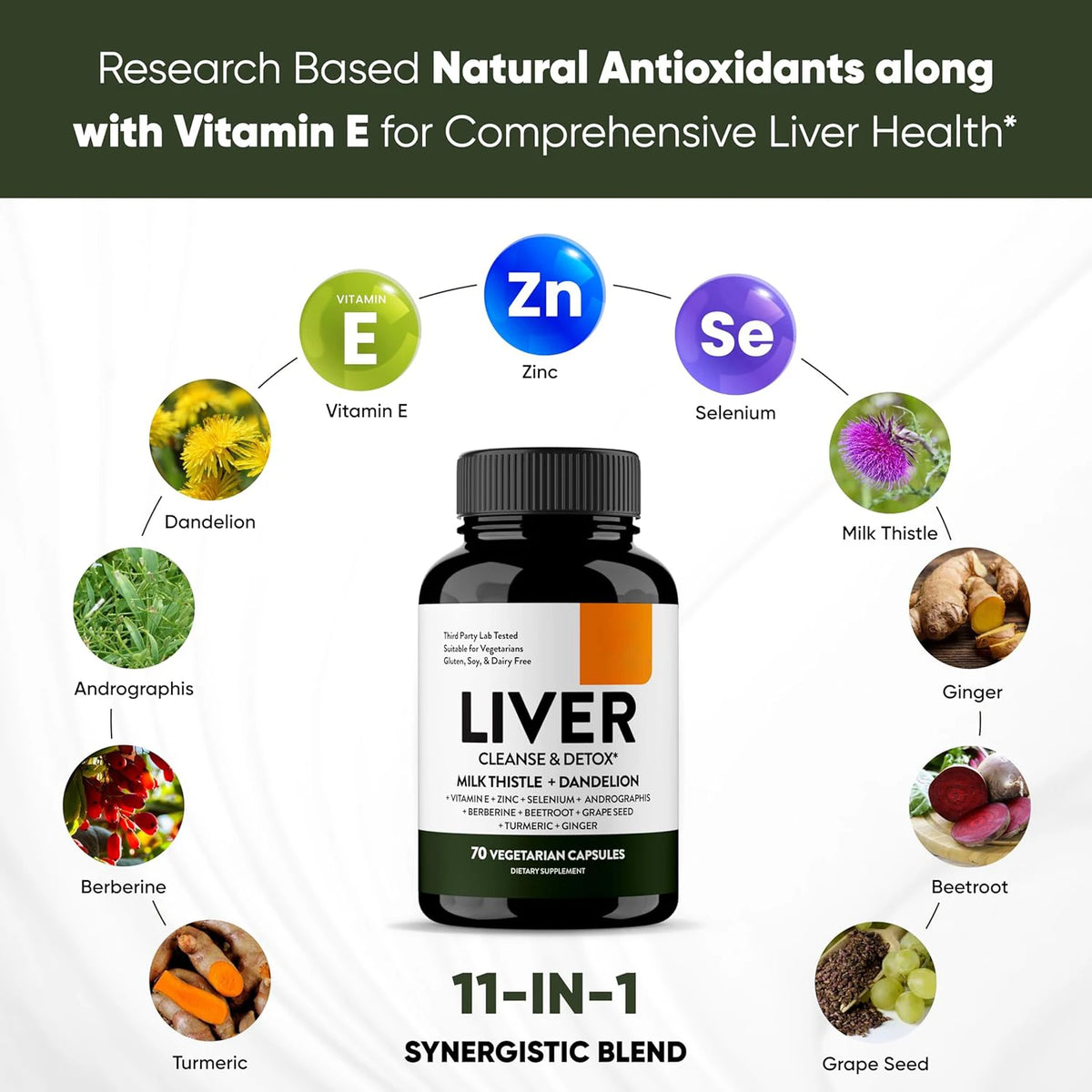 Liver Cleanse Detox Support 70 Veg Capsules