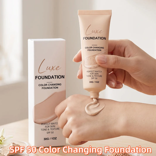 SPF 50 Color Changing Lightweight Liquid Foundation