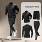 Men’s Quick Dry Half Zip Running Jacket Set