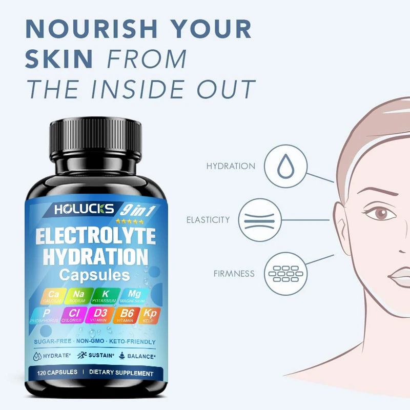 Electrolyte Hydration Capsules for Workout Recovery and Balance